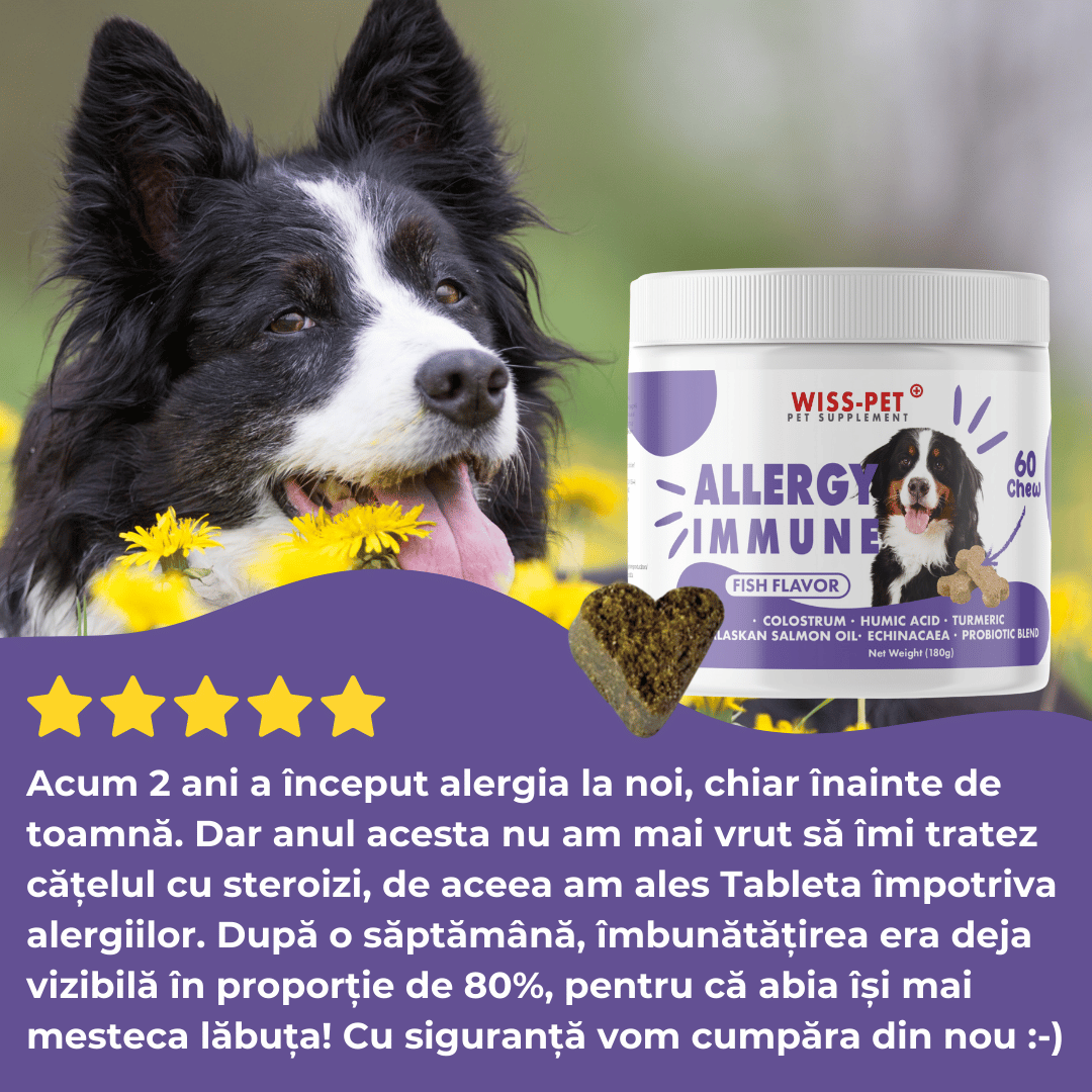 Supliment pentru alergii câini